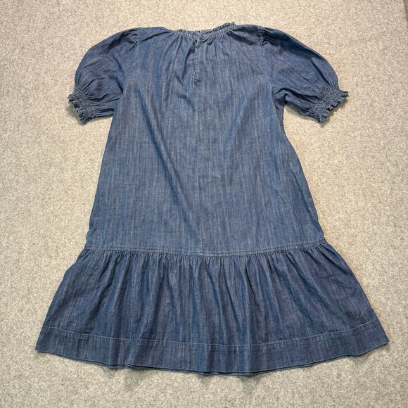 Women's Free Assembly Ruffle Bottom Short Sleeve Shift Dress Size S - Picture 9 of 9